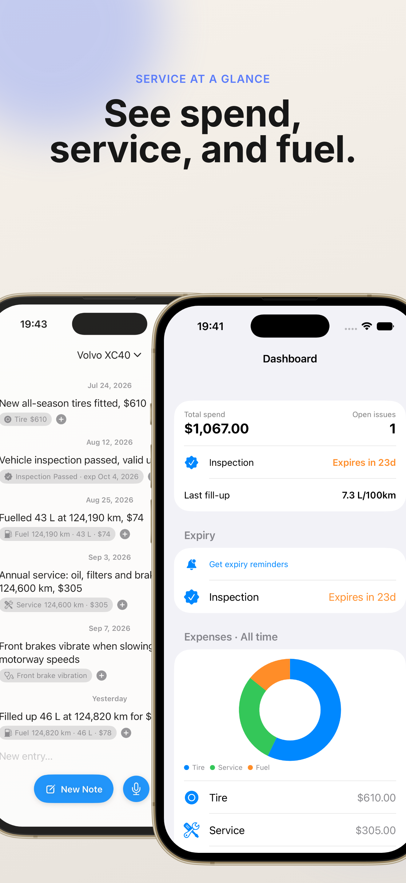 Odomera journal across two devices